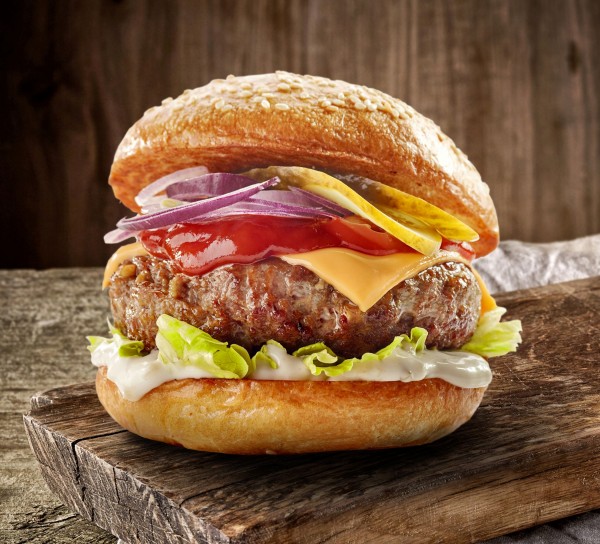 Hungry Boy Vari Burger mit extra dickem Rindfleisch Patty